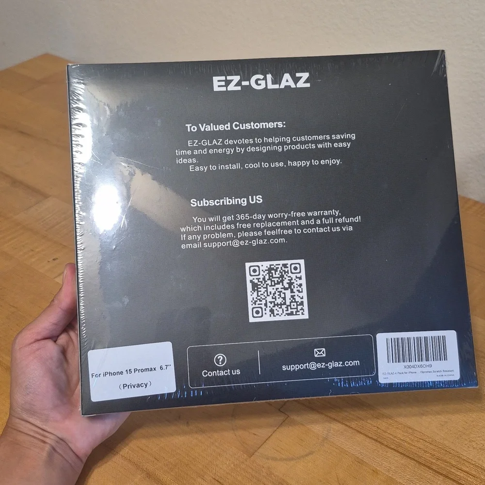 EZ-GLAZ Privacy 4 Pack iPhone 15 ProMax 6.7
